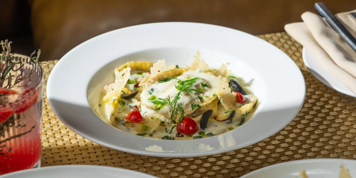 Ravioli with sage butter sauce
