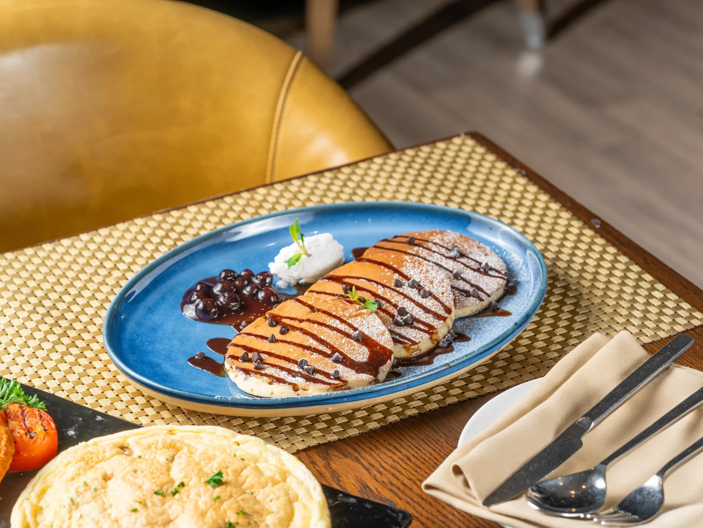 Blueberry pancakes